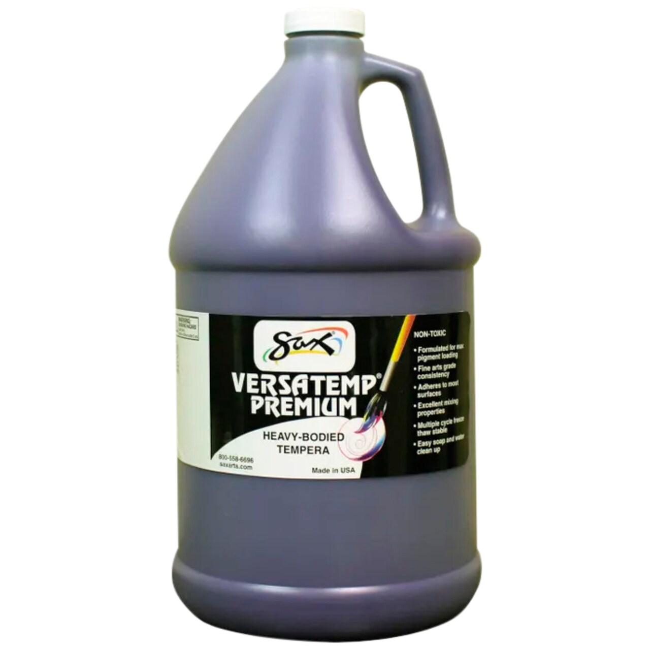 Sax Versatemp Premium Heavy-Bodied Tempera Paint, 1 Gallon, Violet